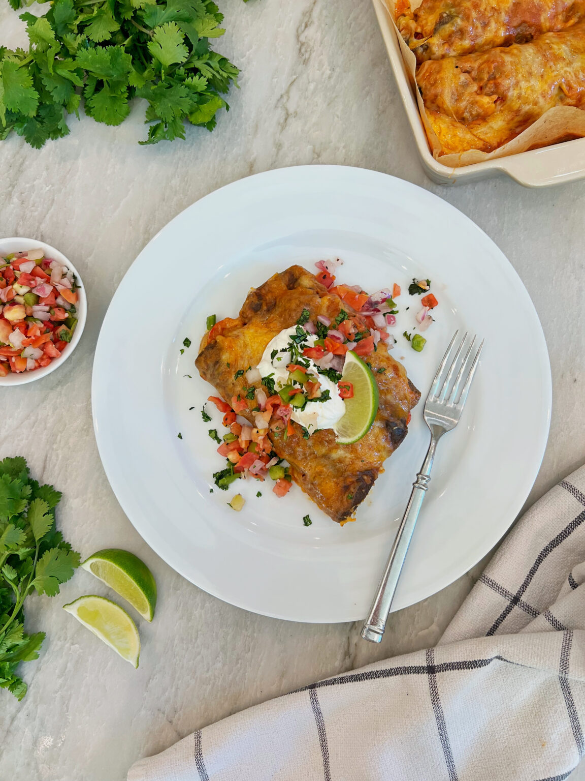 Chicken Fajita Enchiladas Chef Bae